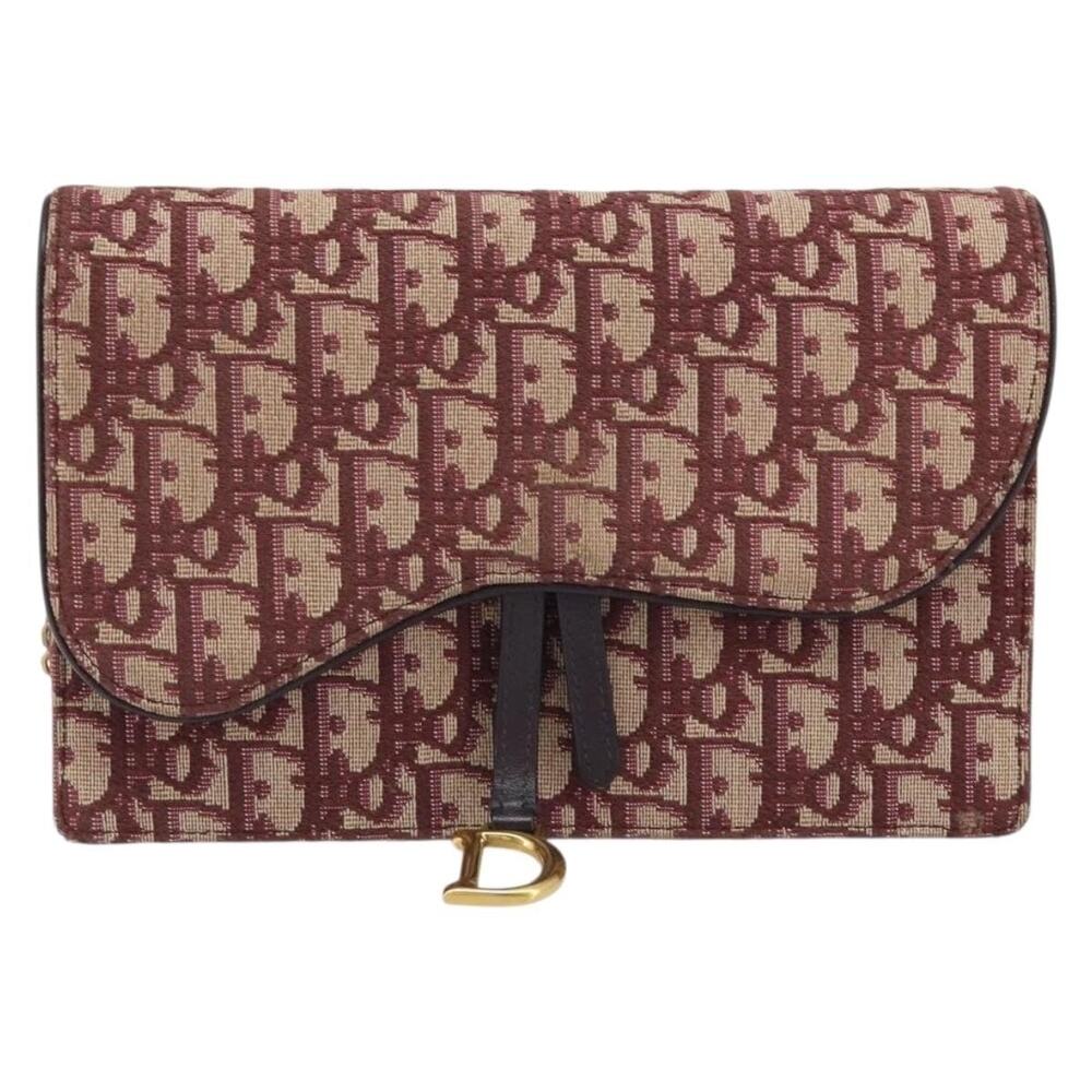 Dior Trotter Saddle Chain Shoulder Bag Red
